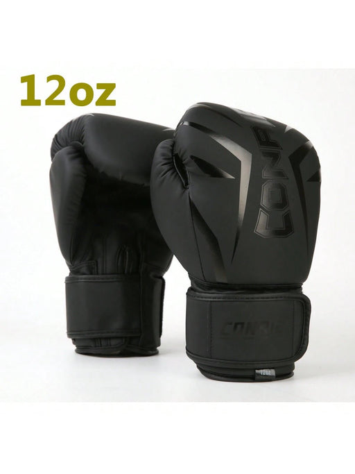 SHEIN 1 par de guantes de boxeo profesionales negros de 12 oz para entrenamiento - Quierox - Tienda Online