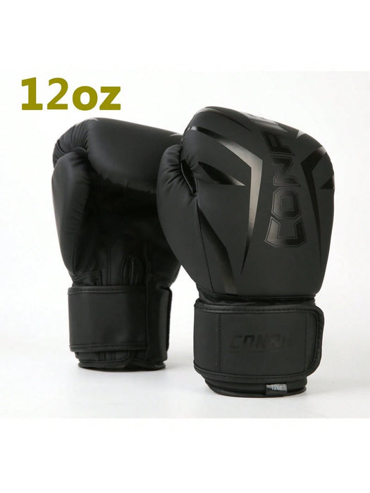 SHEIN 1 par de guantes de boxeo profesionales negros de 12 oz para entrenamiento - Quierox - Tienda Online