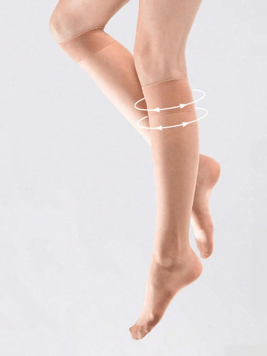 Shein 1 par de Medias nude para mujer 15d, resistentes a las carreras, calcetines hasta la rodilla de hilo central - Quierox - Tienda Online