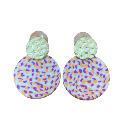 Shein 1 par de pendientes circulares cortos de terracota - Quierox - Tienda Online
