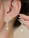 Shein 1 par de pendientes colgantes de hojas y flores - Quierox - Tienda Online