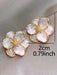 Shein 1 par de pendientes con diseño floral, estilo sencillo y elegante - Quierox - Tienda Online