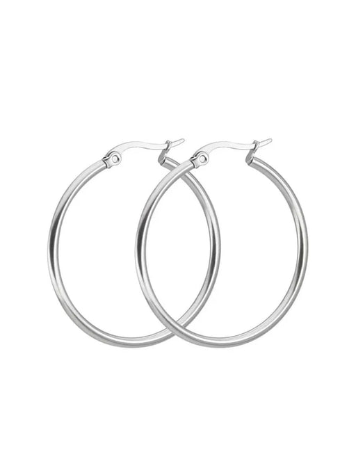 SHEIN 1 par de pendientes de aro clásicos, estilo europeo y americano para mujer - Quierox - Tienda Online