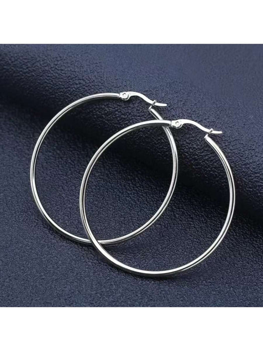 SHEIN 1 par de pendientes de aro clásicos, estilo europeo y americano para mujer - Quierox - Tienda Online