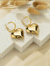 Shein 1 par de pendientes de aro de corazón de metal extra grandes, pendientes de moda clásica europea - Quierox - Tienda Online
