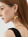 Shein 1 par de pendientes de aro de corazón de metal extra grandes, pendientes de moda clásica europea - Quierox - Tienda Online