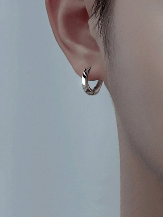 Shein 1 par de pendientes de aro de Mobius para hombres - Quierox - Tienda Online