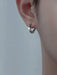Shein 1 par de pendientes de aro de Mobius para hombres - Quierox - Tienda Online