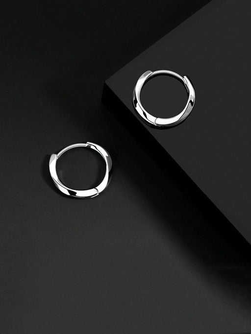 Shein 1 par de pendientes de aro de Mobius para hombres - Quierox - Tienda Online