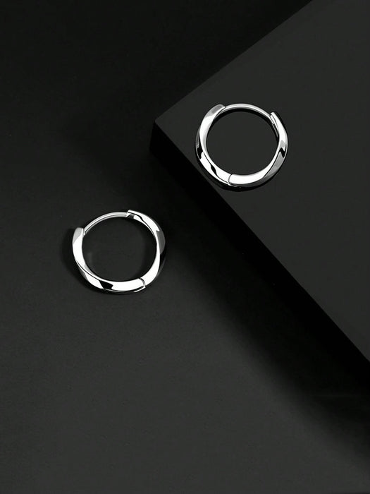 Shein 1 par de pendientes de aro de Mobius para hombres - Quierox - Tienda Online