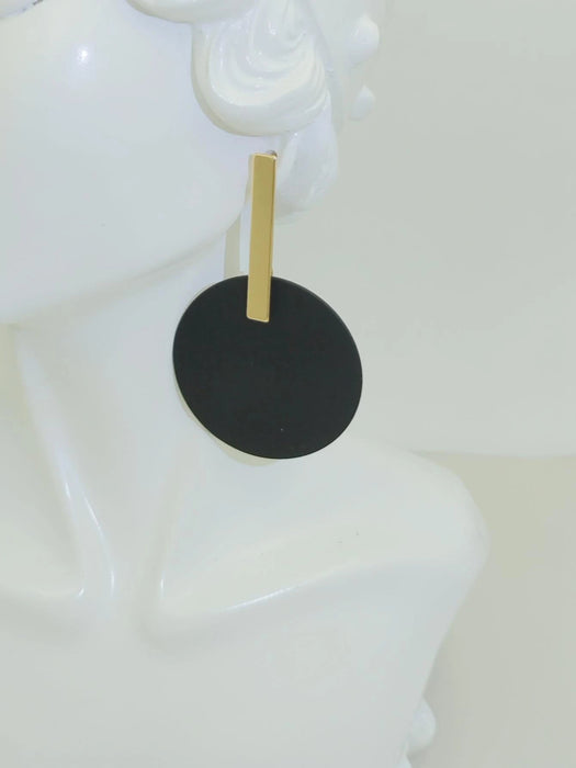 SHEIN 1 par de pendientes de aro geométrico de moda para mujeres - Quierox - Tienda Online