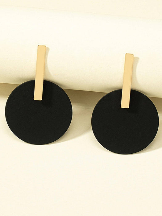 SHEIN 1 par de pendientes de aro geométrico de moda para mujeres - Quierox - Tienda Online