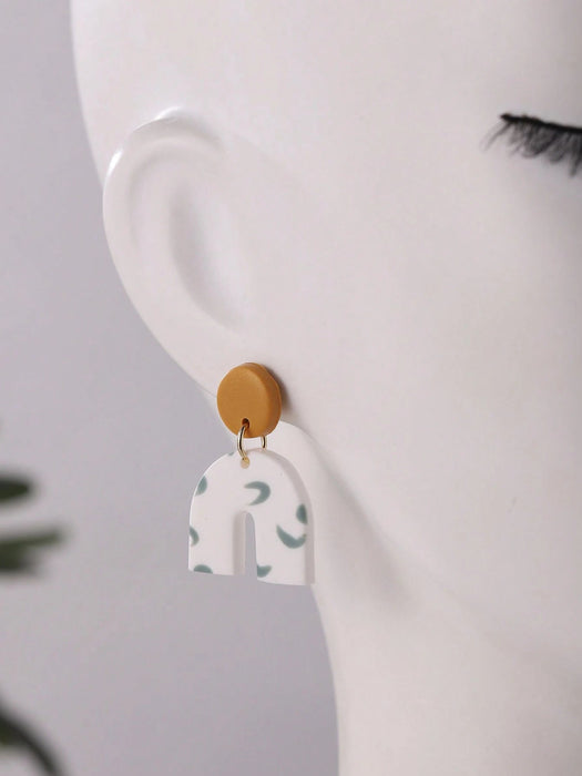 Shein 1 par de pendientes delicados en forma de U - Quierox - Tienda Online