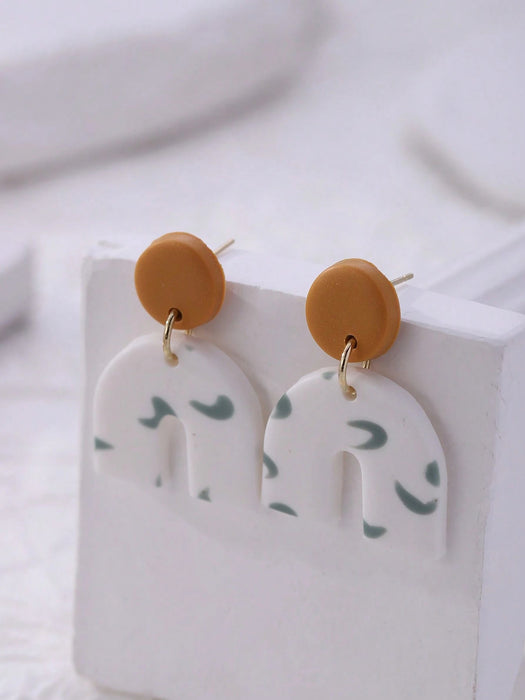 Shein 1 par de pendientes delicados en forma de U - Quierox - Tienda Online