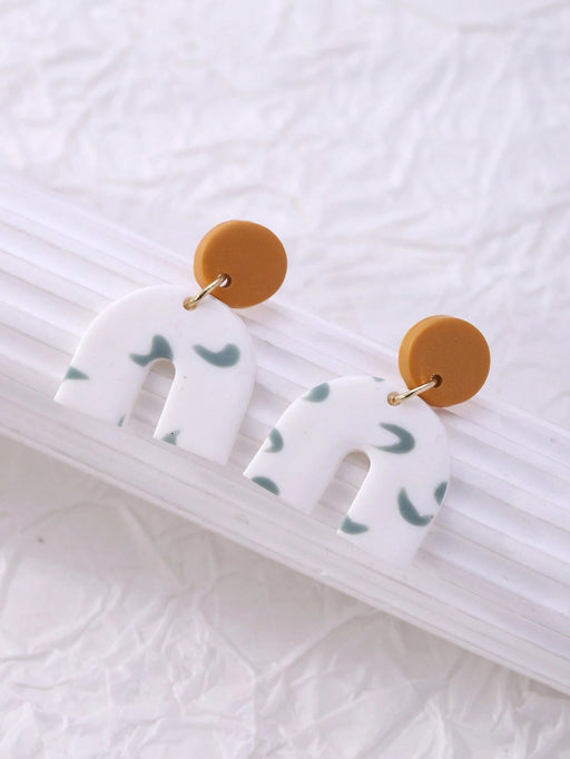 Shein 1 par de pendientes delicados en forma de U - Quierox - Tienda Online