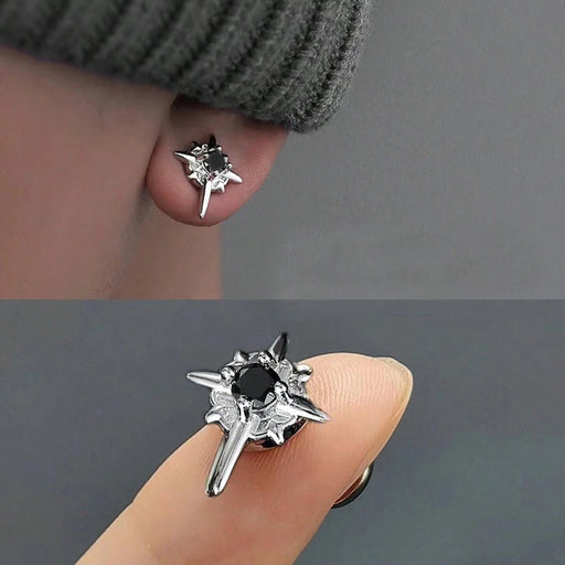 Shein 1 Par De Pendientes Magnéticos Sin Piercing Estilo Punk - Quierox - Tienda Online