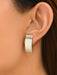 SHEIN 1 par de pendientes metálicos con forma asimétrica de moda - Quierox - Tienda Online