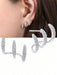 SHEIN 1 par de pendientes minimalistas de triple garra para mujer - Quierox - Tienda Online