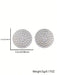 SHEIN 1 par de pendientes redondos de cobre con circonita cúbica - Quierox - Tienda Online