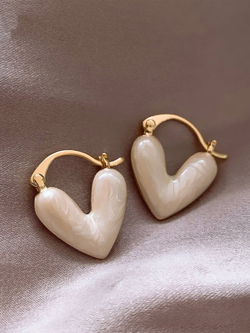 SHEIN 1 par de Pendientes tipo Clavo con forma de Corazón - Quierox - Tienda Online