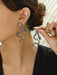 Shein 1 par de pendientes únicos con textura de serpiente minimalistas, delicados y creativos - Quierox - Tienda Online