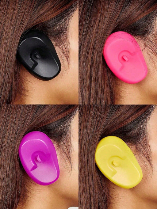 Shein 1 par de protectores de oídos suaves y reutilizables para tinte de cabello - Quierox - Tienda Online