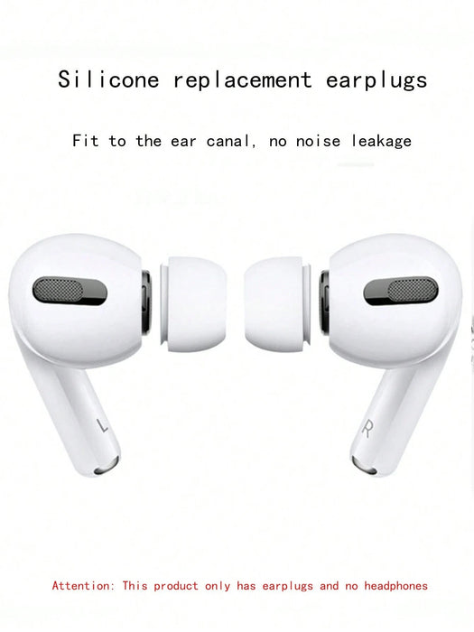 Shein 1 par de puntas de repuesto de silicona para auriculares compatibles con tapas para los oídos de Apple AirPods - Quierox - Tienda Online
