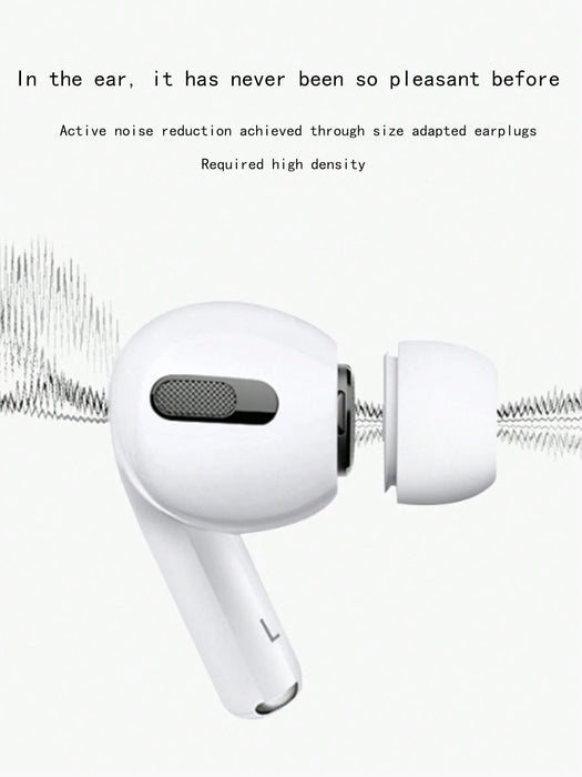 Shein 1 par de puntas de repuesto de silicona para auriculares compatibles con tapas para los oídos de Apple AirPods - Quierox - Tienda Online