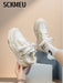 SHEIN 1 par de zapatos blancos pequeños, ligeros, deportivos y modernos para mujer - Quierox - Tienda Online