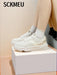 SHEIN 1 par de zapatos blancos pequeños, ligeros, deportivos y modernos para mujer - Quierox - Tienda Online
