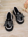 Shein 1 par de zapatos de niña nuevos, modernos, con lazo, de PU y perlas - Quierox - Tienda Online