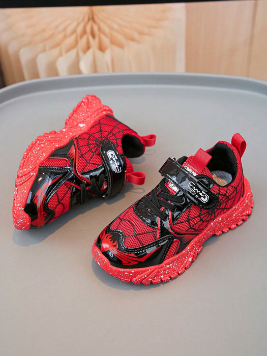 Shein par de zapatos deportivos para niños con diseño de malla