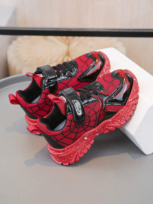 Shein par de zapatos deportivos para niños con diseño de malla