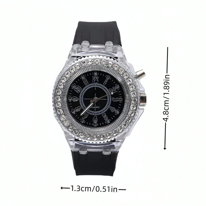 Shein 1 Par Reloj Electrónico Luminoso Transparente, Reloj Deportivo - Quierox - Tienda Online