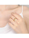 Shein 1 pc Anillo de compromiso sencillos y elegantes de acero inoxidable, anillo liso sin piedras para uso diario y bodas - Quierox - Tienda Online