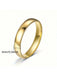 Shein 1 pc Anillo de compromiso sencillos y elegantes de acero inoxidable, anillo liso sin piedras para uso diario y bodas - Quierox - Tienda Online
