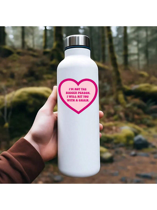 SHEIN 1 pegatina divertida "No soy la persona más madura" - Calcomanía de corazón rosa - Quierox - Tienda Online