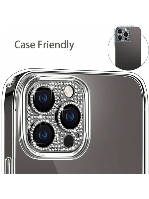 Shein 1 película protectora de lente de cámara de teléfono decorada con diamantes de imitación - Quierox - Tienda Online