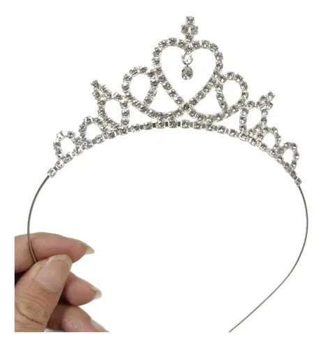 SHEIN 1 pieza Accesorio para el cabello de corona de princesa plateada - Quierox - Tienda Online