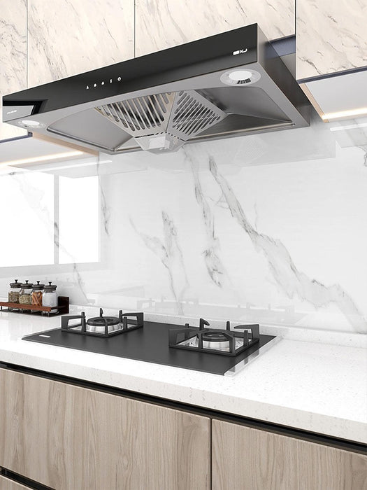 Shein 1 pieza Adhesivo de cocina con patrón de mármol blanco - Quierox - Tienda Online