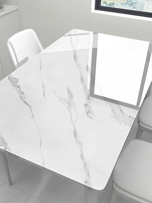 Shein 1 pieza Adhesivo de cocina con patrón de mármol blanco - Quierox - Tienda Online