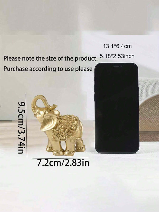 Shein 1 pieza Adorno de decoración para el hogar elefante de la suerte, adorno lindo para la sala - Quierox - Tienda Online