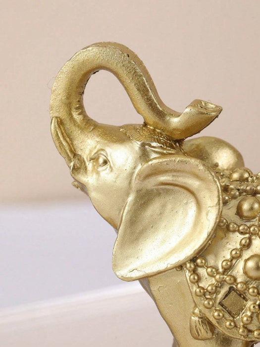 Shein 1 pieza Adorno de decoración para el hogar elefante de la suerte, adorno lindo para la sala - Quierox - Tienda Online