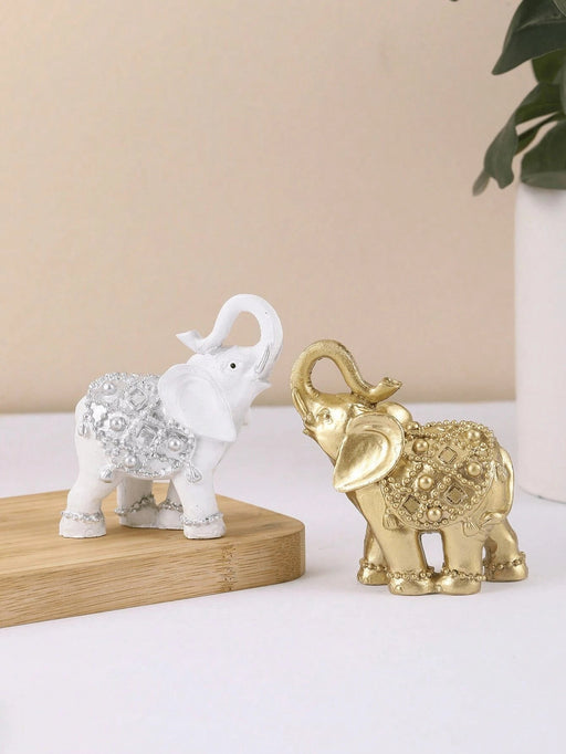 Shein 1 pieza Adorno de decoración para el hogar elefante de la suerte, adorno lindo para la sala - Quierox - Tienda Online
