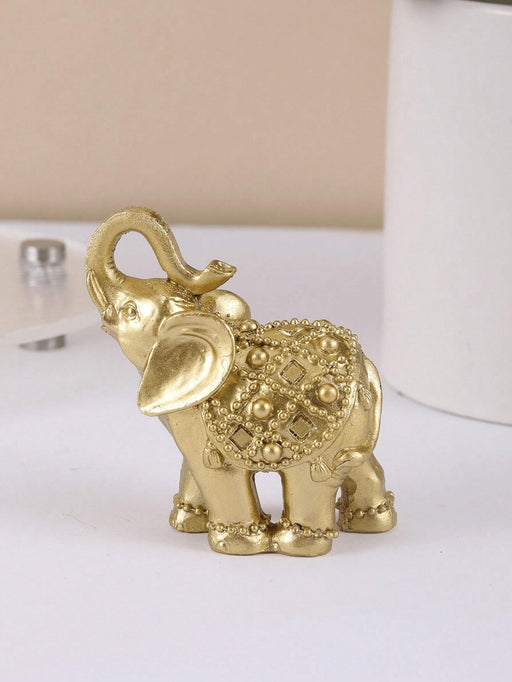 Shein 1 pieza Adorno de decoración para el hogar elefante de la suerte, adorno lindo para la sala - Quierox - Tienda Online