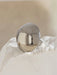 Shein 1 pieza Anillo abierto decorativo con diseño exagerado de círculo de metal en forma de hongo - Quierox - Tienda Online