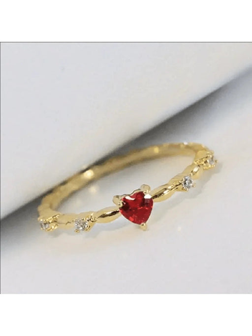 SHEIN 1 pieza Anillo de compromiso con diseño minimalista de corazón - Quierox - Tienda Online