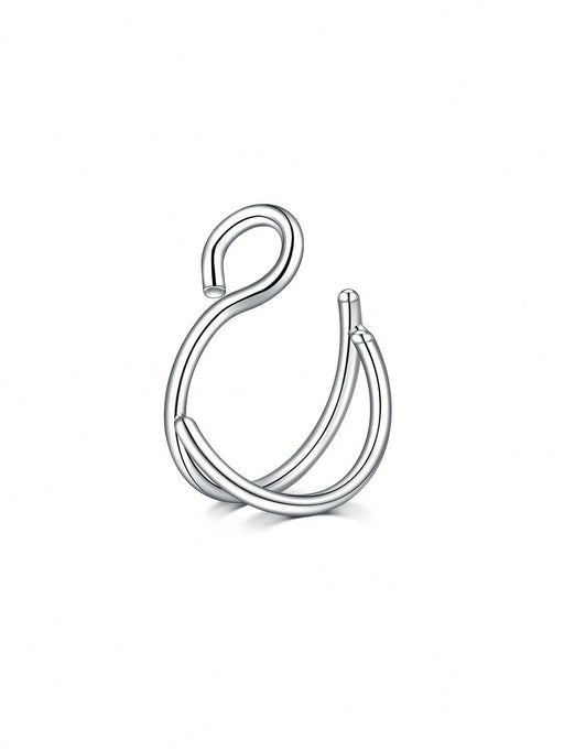 SHEIN 1 Pieza Anillo de nariz falso de mujer Joyería de perforación falsa - Quierox - Tienda Online