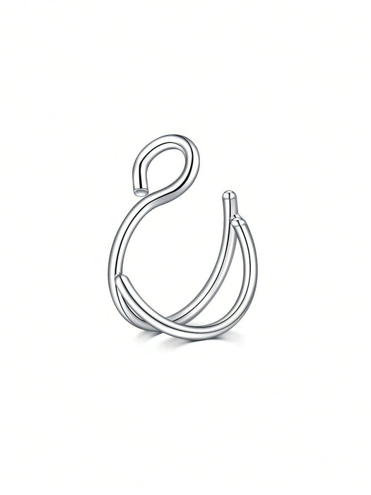 SHEIN 1 Pieza Anillo de nariz falso de mujer Joyería de perforación falsa - Quierox - Tienda Online