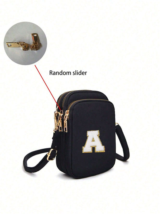 Shein 1 pieza Bolso bandolera de ocio y moda con bolsa de tela para teléfono móvil, monedero vertical para niña - Quierox - Tienda Online